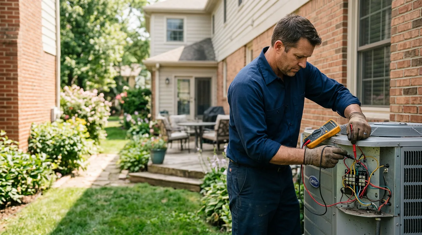 HVAC technician working near Cumberland Furnace, TN